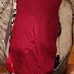 Elegant Burgundy Dress